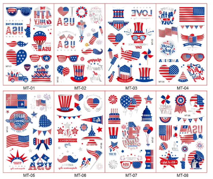 Anniversary America 250th Birthday 1776 2026 Stickers USA Waterproof Vinyl for Water Bottle Car Laptop -01 -02 -03-04 -05 -06 -07 -08 Durable Collectible Gift Durable