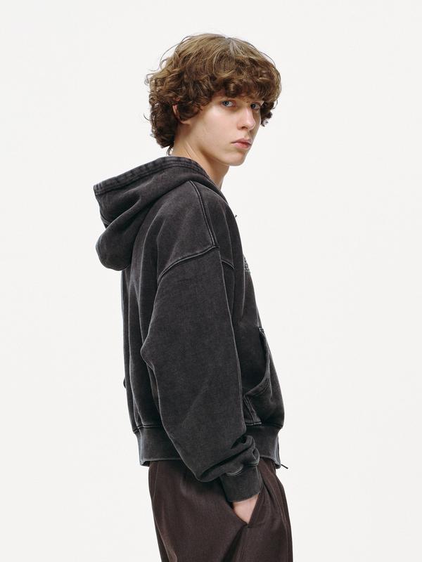 FRIED RICE Beaded Logo Double Zip Hoodie