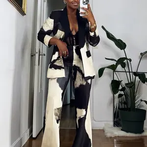 Noir Statement Two Piece Suit Set