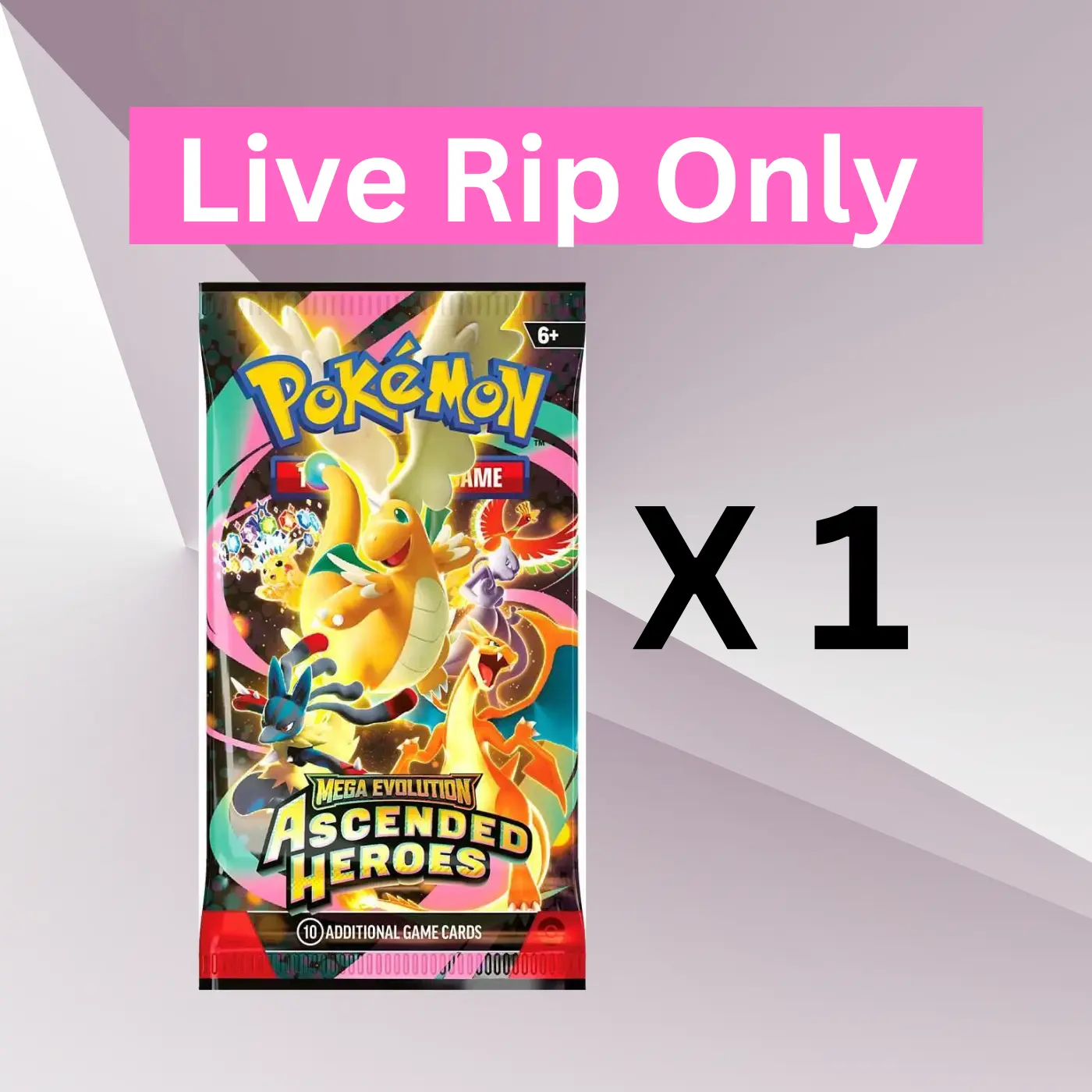 Pokémon Ascended Heroes - One (1) Booster Pack NEW Factory Sealed TCG Cards (1)