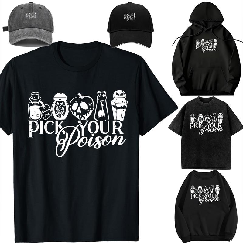 Family set-DIY-Unisex-Long sleeves / With a hat / For children/Pick Your Poison T-Shirt