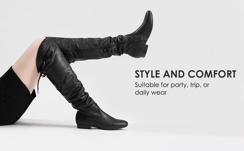 Dream Pairs Women's  Comfort Over-the-knee Boots