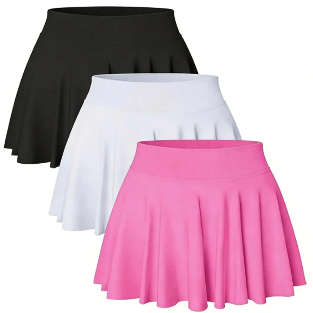 Women's High-Waist Pleated Athletic Skirt - Workout Skort with Shorts Pockets, Sporty Golf Clothing for Outdoor Sports & Everyday Women's Clothes, Athletic Skirts, Sporty Skirt