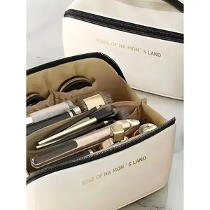 Portable Makeup Bag Large Capacity Travel Cosmetic Organizer, Pillow Design for Skincare Products, Ideal for Outdoor Use, Travel Cosmetic Bags