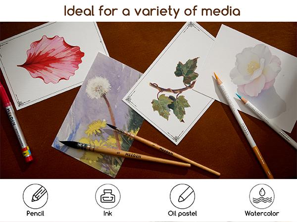 MEEDEN Blank Watercolor Paper Postcards: 4"X6" 140lb/300gsm Travel Water Color Post Cards - 10 Sheets 100% Cotton Art Painting Paper for DIY Mailing Invitations Greeting