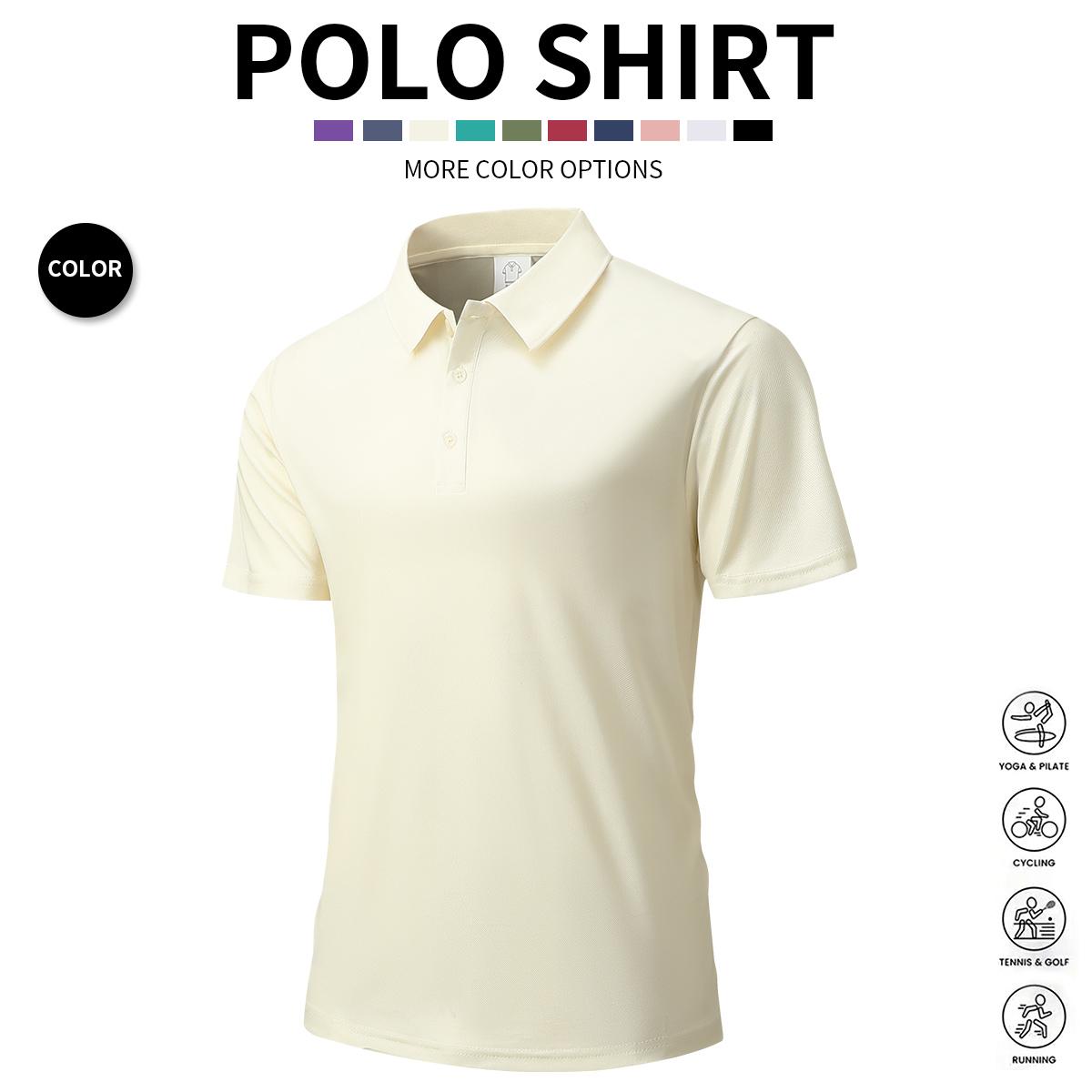 Men's 3-Pack Short-Sleeve Polo Shirt, Casual Summer Golf & Weekend Wear, Breathable Knit Fabric, Regular Fit, Casual Apparel, Activewear Athletic Sports Clothing