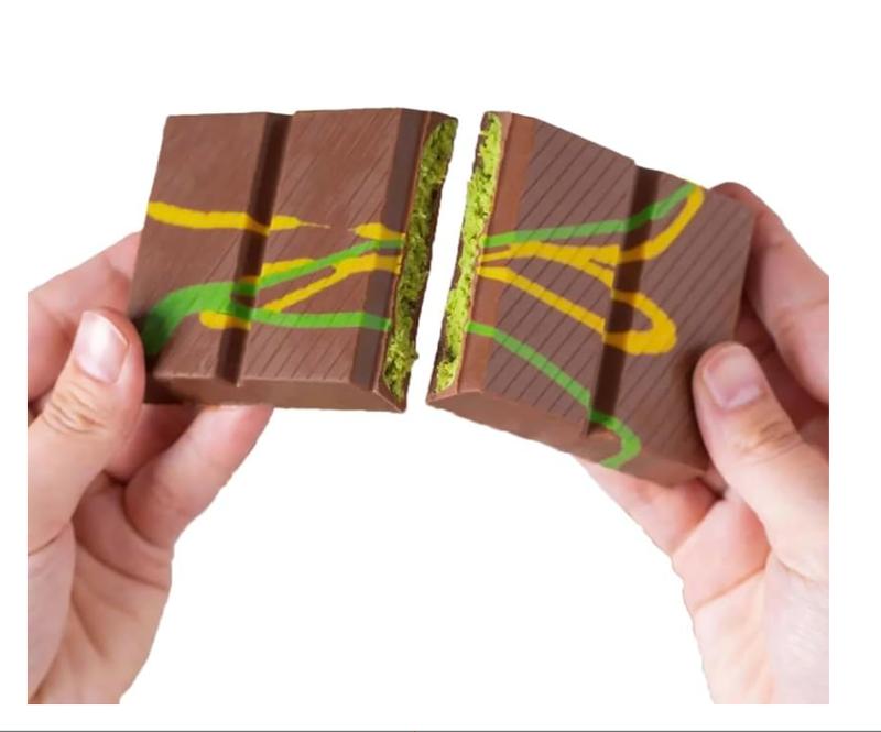 Dubai Chocolate Crunchy Kunafa Pistachio Bar 6.7 oz Exclusive Luxury Dessert Freshly Made Ideal for Gifting