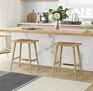 Thor Solid Wood Backless Counter Stool, 24" Height Kitchen Tools in Multi Colors