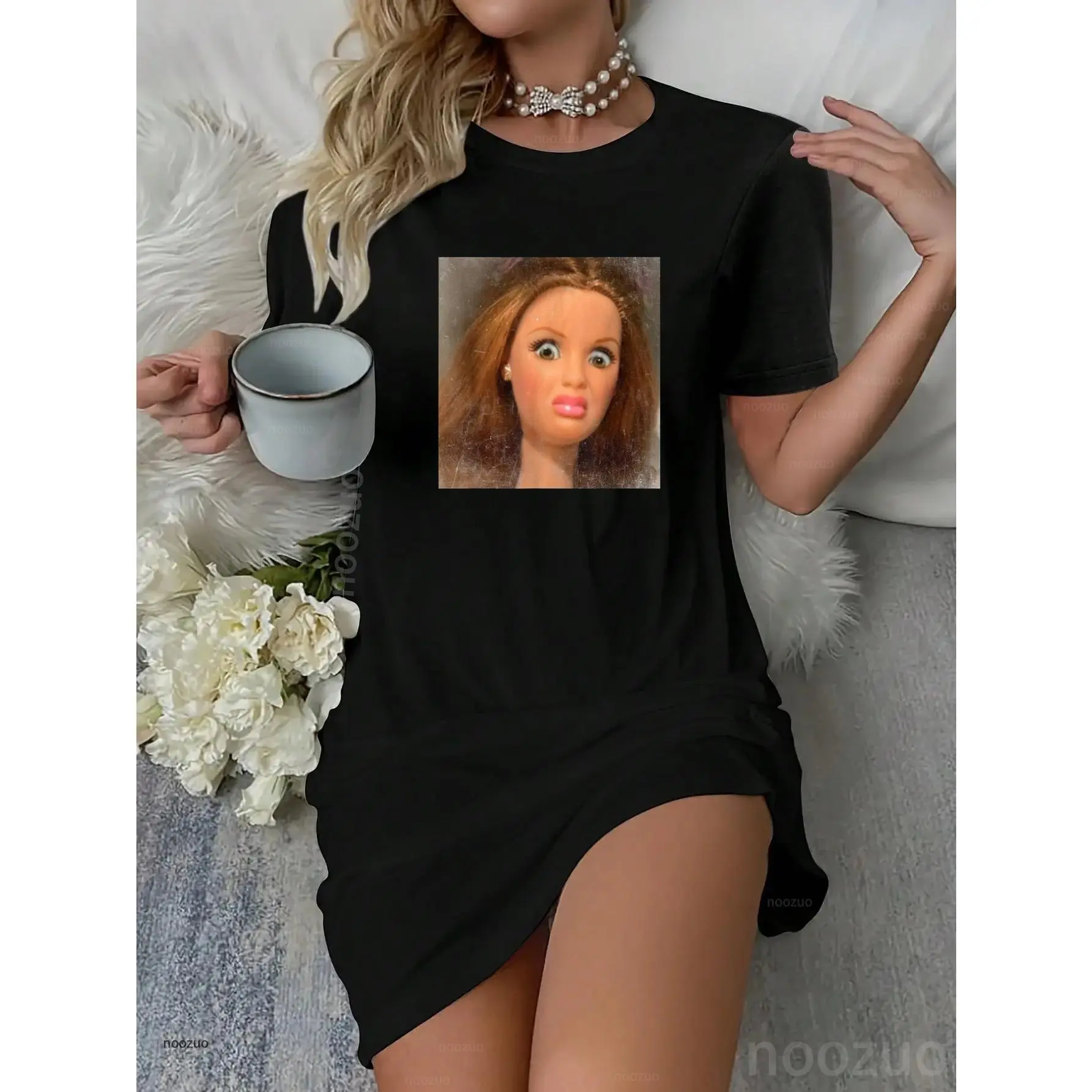 Funny Disgusting Doll face Meme Dress