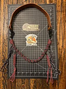 Hybrid Leather x Half Round Lanyard - Pink Diamonds