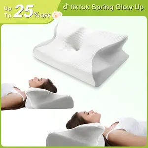 Easy-Going Memory Foam Pillow, Breathable Cervical Neck Pillow, Multifuctional Pillow for Neck Shoulder Pain Relief, Bed Contour Pillow for Side, Back Sleepers, Bedding Accessories