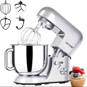 CHEFTRONIC Stand Mixer 7 Qt Tilt-Head Electric 650W 6-Speed Multifunctional Kitchen Mixer with Dough Hook Whisk Food Beater & Butter Beater