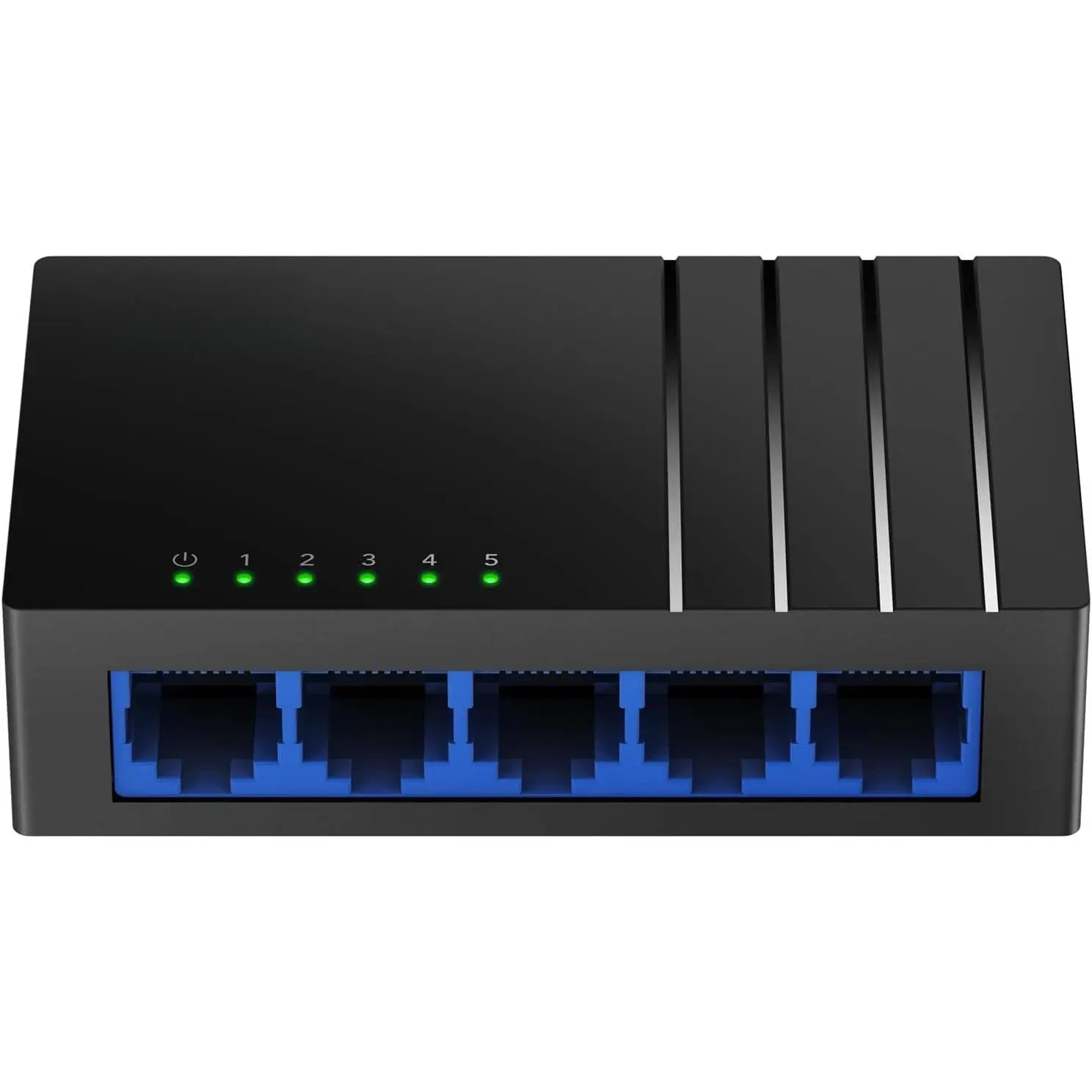 GS105D 5 Port Gigabit Ethernet  Desktop Ethernet Splitter Plastic Case Unshielded  Plug & Play Fanless Unmanaged