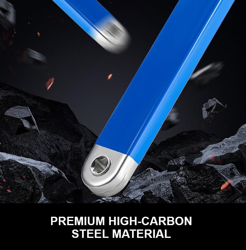 Universal Offset Extension Wrench, 15" Socket Wrench Tool, Upgraded Impact Ready Extension Wrench Set with 4pcs 1/2", 1/4" and 3/8" Square Drive Adapters, Heavy Duty Extensions Wrench for Hard-to-reach Narrow Space