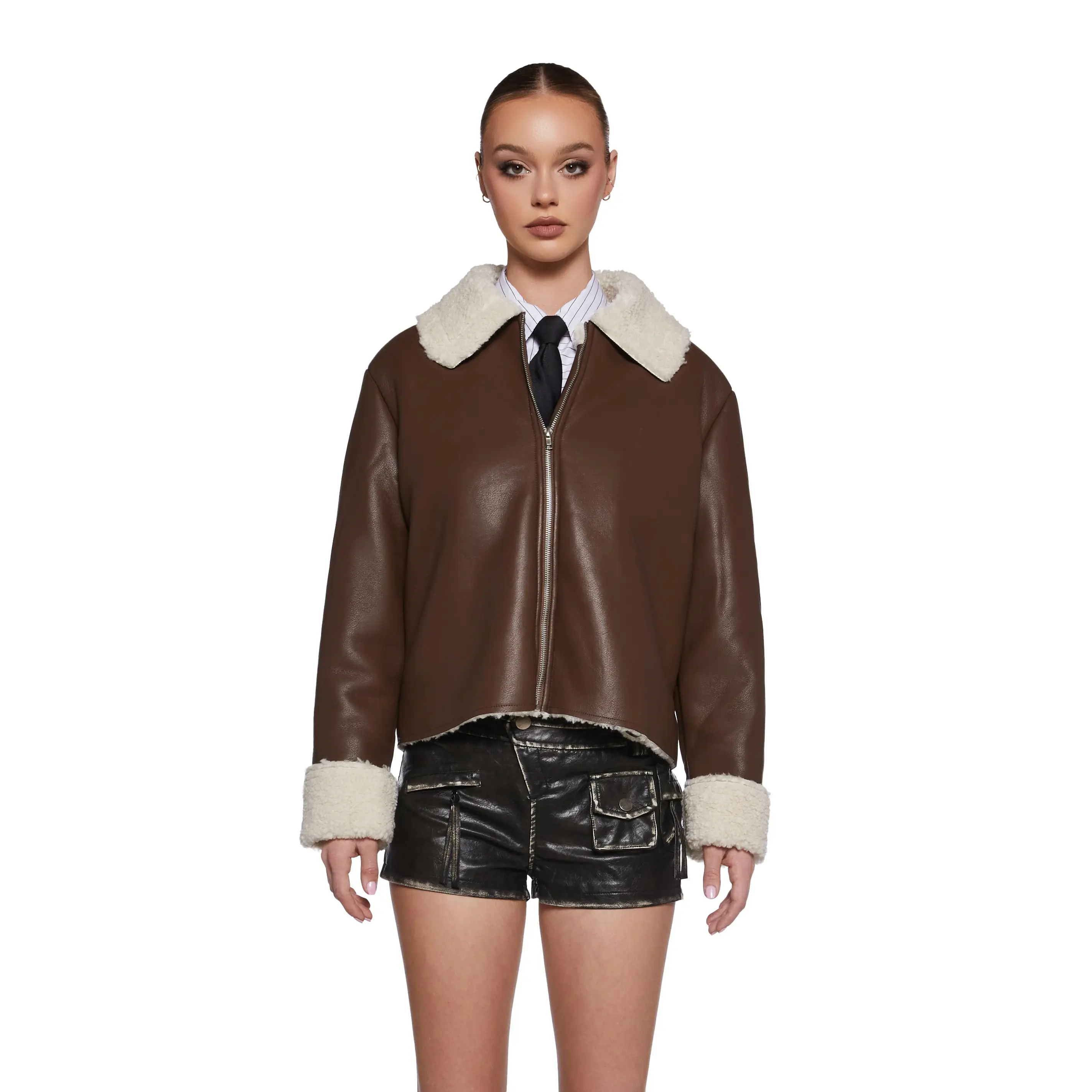 Spitfire Romance Vegan Leather Coat