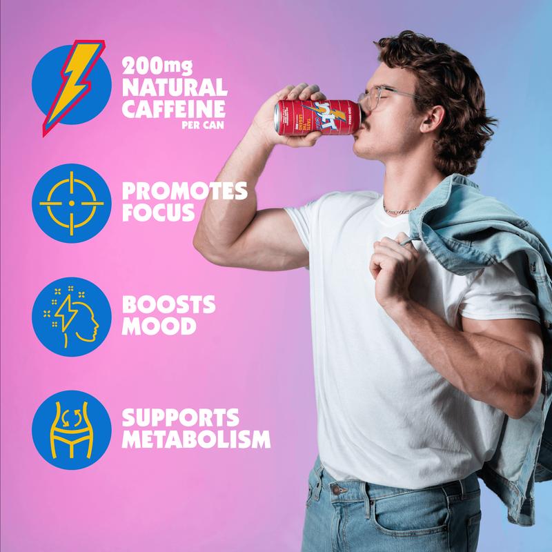 REDCON1 Jolt Cola Energy Drink - Zero Sugar Energy Drink with Alpha GPC Nootropic, 200mg Natural Caffeine from Green Coffee Beans, Vitamin B6, B12 & B5 to Boost Mood (12 ct)