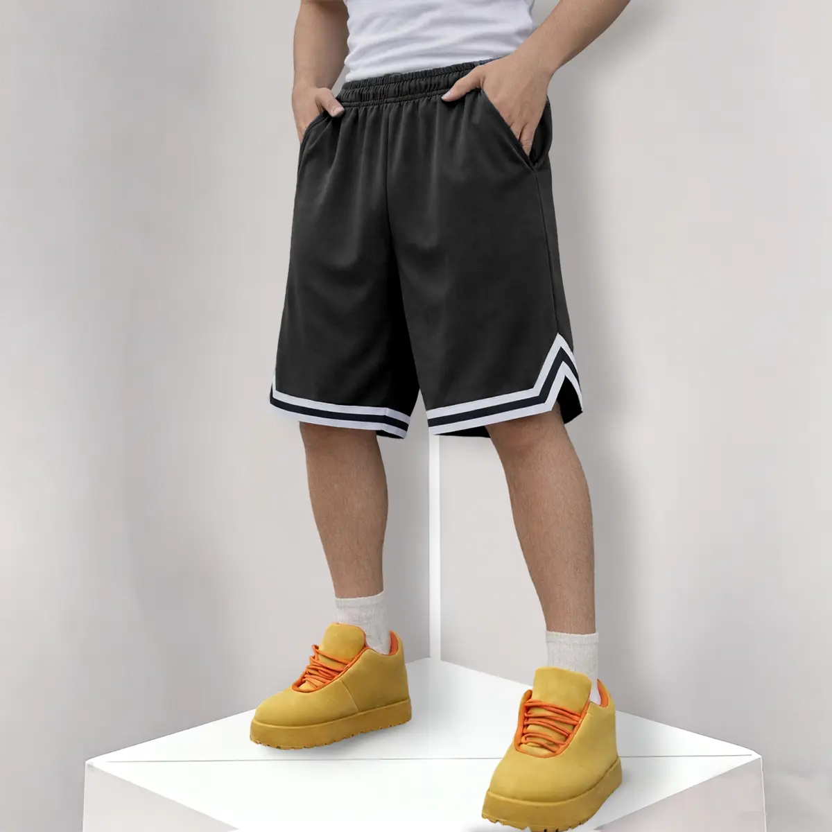 Teen Boys' Simple Comfort Sports Shorts | Lightweight Soft Breathable School Daily Shorts