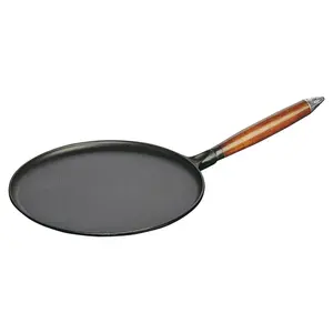 STAUB Enameled Cast Iron Crepe Pan Set, Made in France
