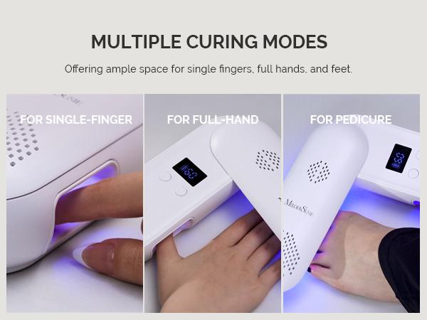 MelodySusie UV LED Nail Lamp, P-PLUS20F UV Protection Rechargeable Cordless Nail Light for Gel Polish for Salon & Home Use Nail Art Manicure Cutics