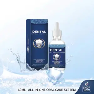 Tooth Armor Liquid Drops Enamel Refurbishing Dental Cavity Healing Kit Silver Theobromine for Total Oral Health Repair Fresh Breath 2oz Daily Sensitive Teeth Care - Whitening, Cleansing