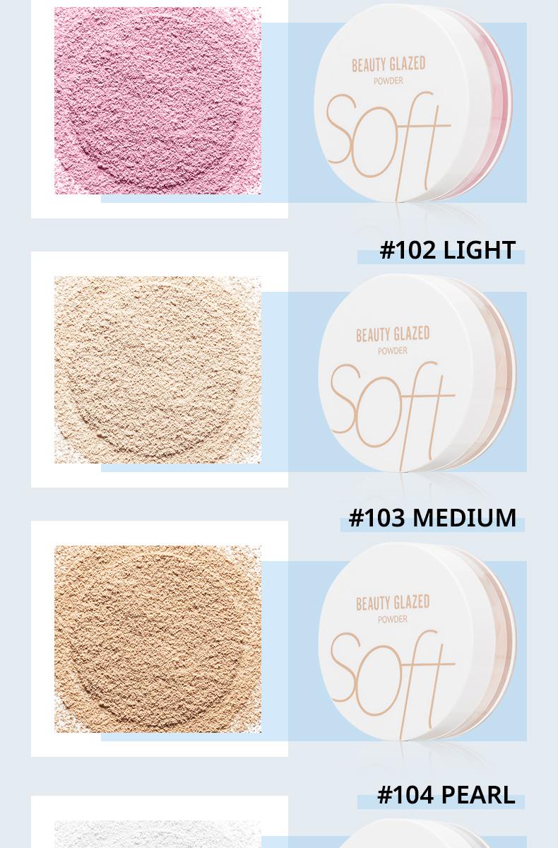 BEAUTY GLAZED Matte Oil-Controlling Powder - Waterproof, Traceless, Super Long-Lasting Flawless Lightweight Setting Makeup Cosmetic