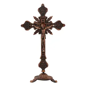 Catholic Tabletop Crucifix Figurine — A Great Gift for Art Lovers and Crafters