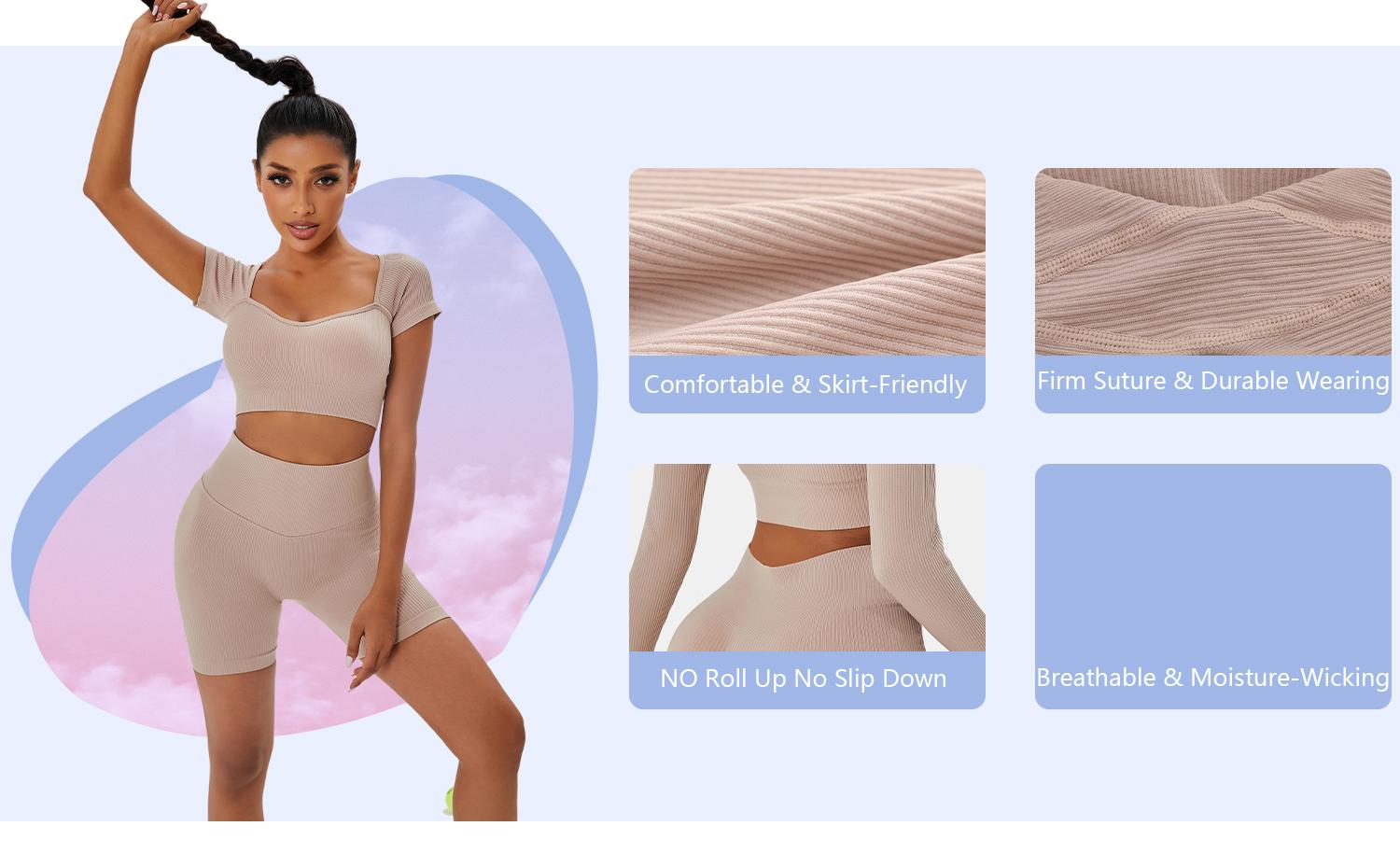 Women's 2PCS Solid Color High Waist Gym Shorts Biker Shouts Athletic Workout Shorts Yoga Gym Exercise Supportive Compression Leggings Biker Shorts Women's 2PCS Solid Color High Waist Gym Shorts Biker Shouts Athletic Workout Shorts Yoga Gym Exercise Supportive Compression Leggings Biker Shorts