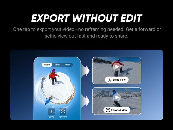 Insta360 X5 - Waterproof 8K 360° Action Camera, Leading Low Light, Invisible Selfie Stick Effect, Rugged and Replaceable Lens, 3-Hour Battery, Built-in Wind Guard, Stabilization, Triple AI Chip Design