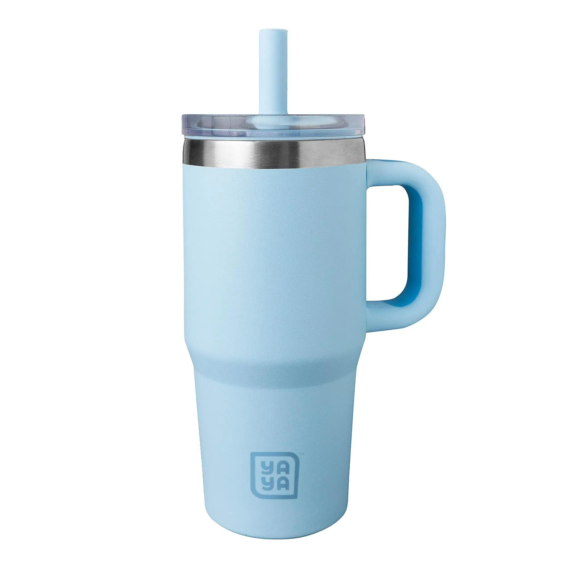 YAYA Toddler's First 12oz Travel Tumbler - Portable Stainless Steel Beverage Drinkware with Silicone Straw, Spill-Proof Lid, Insulated for Cold Drinks, Reusable Mug