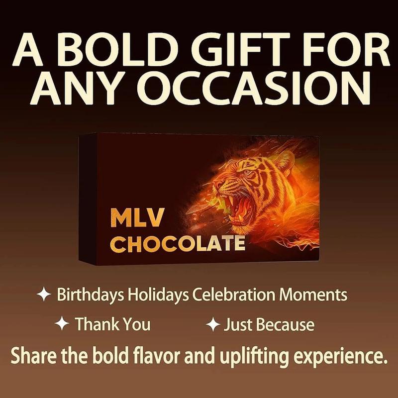 [Hot 2026!!!!] MLV Chocolate - 8 Bars Artisan Mood-Enhancing Chocolate Bar with Natural Extracts & Cocoa Polyphenols - Supports Relaxation, Positivity & Daily Well-Being - Gluten-Free, Non-GMO