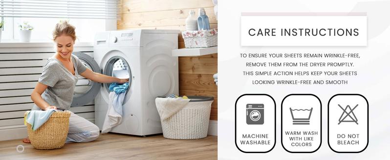 Ruvanti 100% Cotton Percale 6 Pcs Sheet Set – Ultra Soft Hotel-Quality Bedding with Deep Pockets, Breathable, Elegant Design, Soft Touch, OEKO-TEX Certified