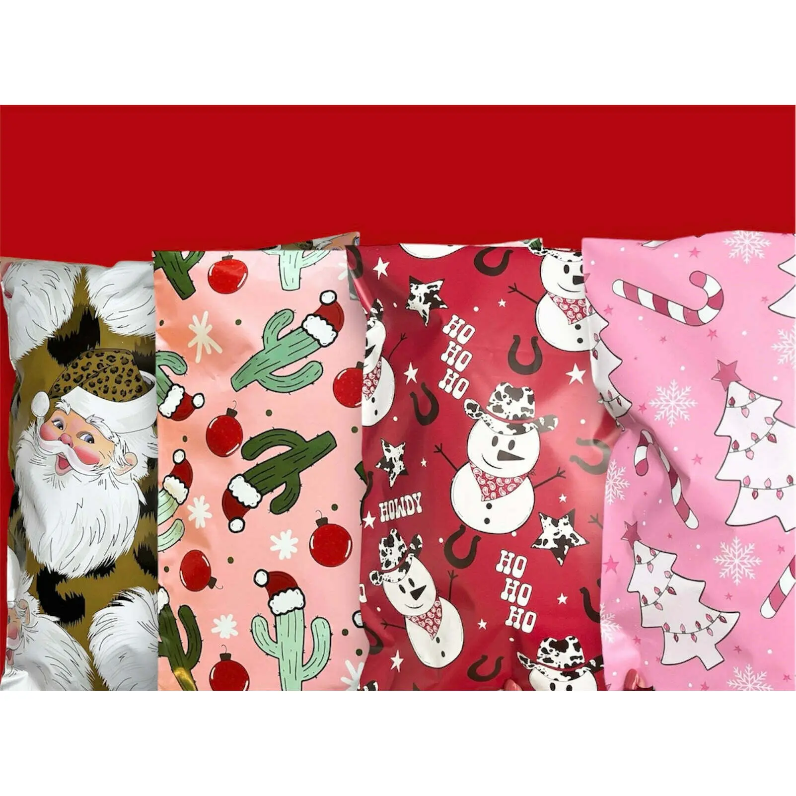 10x13 Christmas Variety Poly Mailers