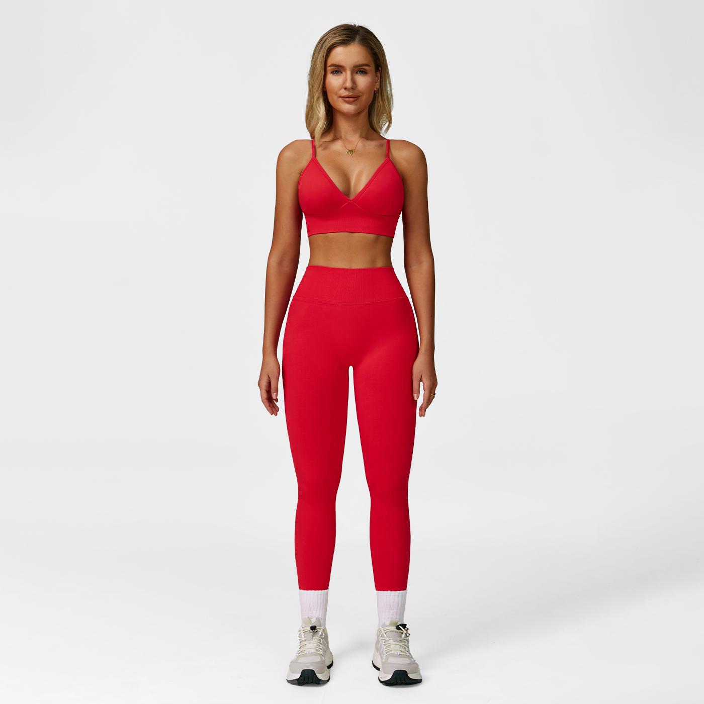 Women's Solid Color Cut-Out Backless Camisole Top & High-Waist Leggings Tracksuit Set, Sporty Comfortable Breathable Outfits for Yoga, Gym, Workouts, Running, Valentine's Day Gift for Girls, Ladies' Summer Sports Wear SpringStatements