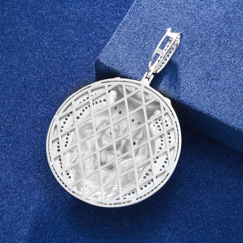 【#P684】Crown Lion Pendant UCCIYO S925 Sterling Silver Synthetic Moissanite Pendant Necklace for Women Men Hip Hop Jewelry Gift