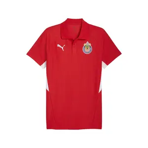 PUMA Mens Chivas Evostripe Short Sleeve Shirt Casual Casual - Red