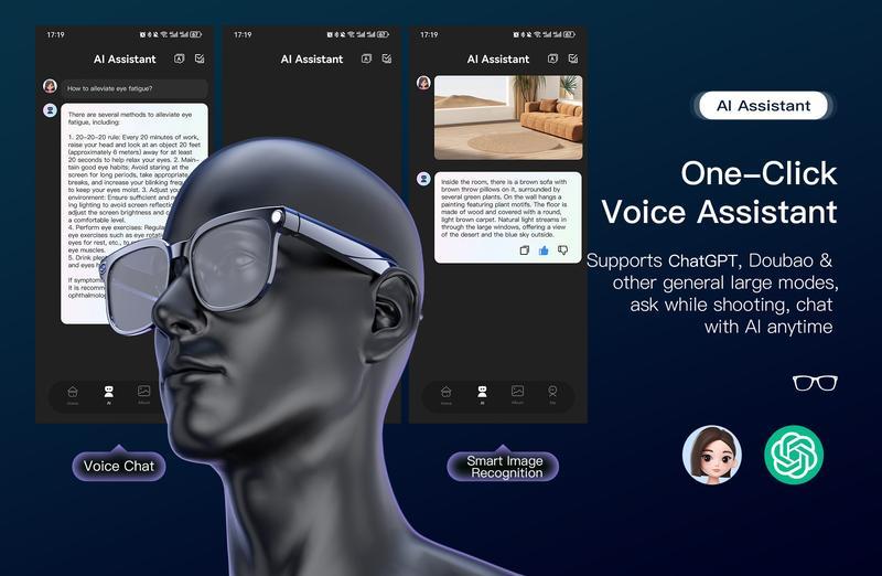 Smart Sports Glasses with First-Person Camera & AI Translator｜8MP Photochromic Lenses, Hands-Free Video for Outdoor Adventures