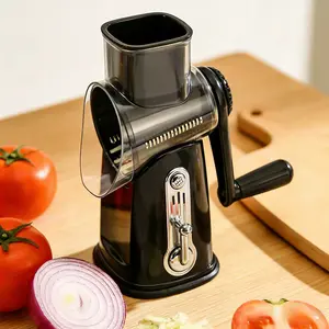 Rotary Cheese Grater Hand Crank Cheese Shredder for Fresh Cheese, Vegetable, Nuts,Non-slip Suction Base