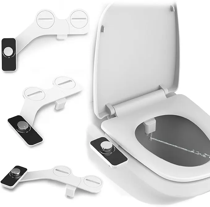 Epica Bidet for Toilet Seat – Warm Water, Adjustable Pressure & Temperature Control, Handheld Sprayer, Easy Installation, Portable Eco-Friendly Bidet for Men & Women, Toilet Hygiene Solution