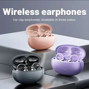 Clip On Wireless  with 2026 Bluetooth 6.0 for Faster,Stable Connection& Low Power Use,Comfortable Wearing&Waterproof invisible Earbuds,Mobile Phone Universal Earphones Electronic Audio HiFi headphones Lightweight Magnetic  Voice Headset ANC Gaming