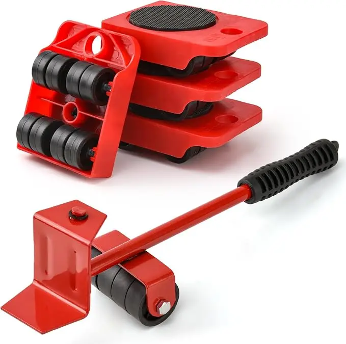Furniture Lifter Tool Set with Wheels, 600 Lbs Appliance Mover Dolly with 360° Swivel Wheels for Refrigerator, Washer, Dryer, Sofa and Heavy Cabinet Moving