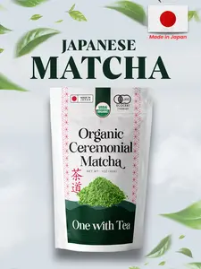 Premium Japanese Ceremonial Matcha Powder - USDA Certified Traditional Green Tea, Smooth, Vibrant, Savory, Stone Grind