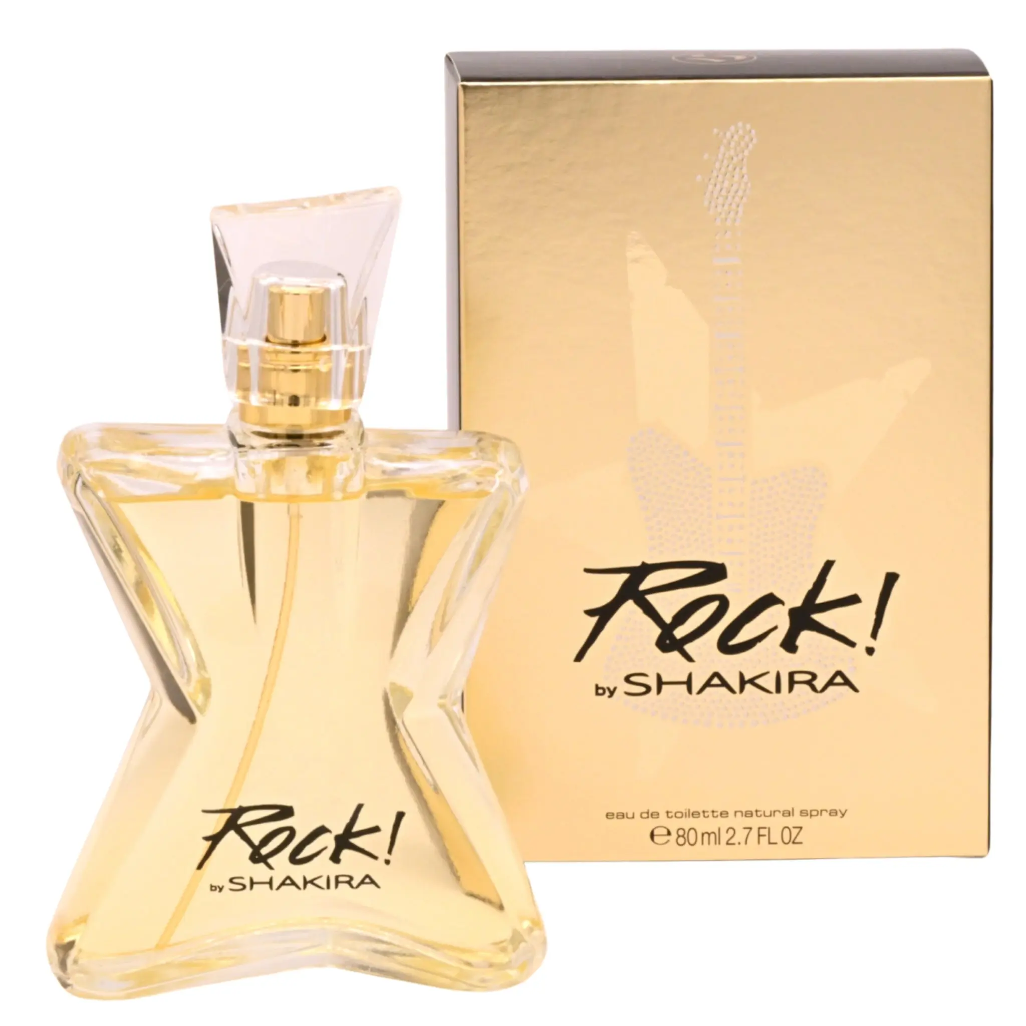 Shakira ROCK! Women's Eau de Toilette (EDT) - Casual, Fruity, Full-Size Floral Fragrance, 2.7oz Single Bottle, Bold Energy Scent with Bergamot, Lemon, Citrus Notes, New in Box, Casual Women's Fragrance, Fruity Women's Fragrance