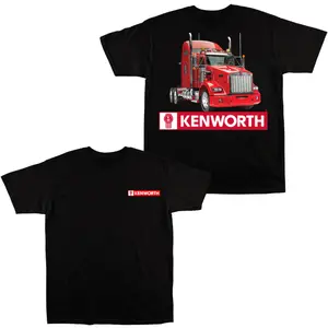 Kenworth Red Semi Truck Driver Graphic T-Shirt for Diesel Truck Drivers Big Rig Fans Gift