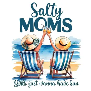 Salty Moms Girls Just Wanna Have Fun 2x2 Magnet