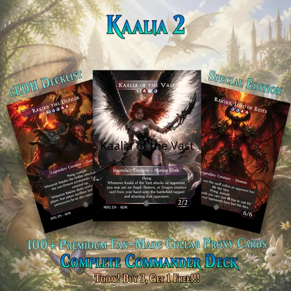 Custom TCG Proxy: Kaalia of the Vast 2 Waifu Deck | 100+ Cards