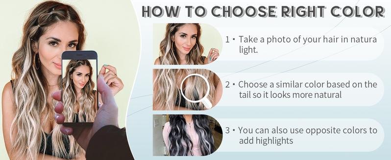 AISI HAIR New Long Curly Wavy Invisible Wire Hair Extensions with Transparent Wire Hairpieces for Women Girls Synthetic Hairpieces