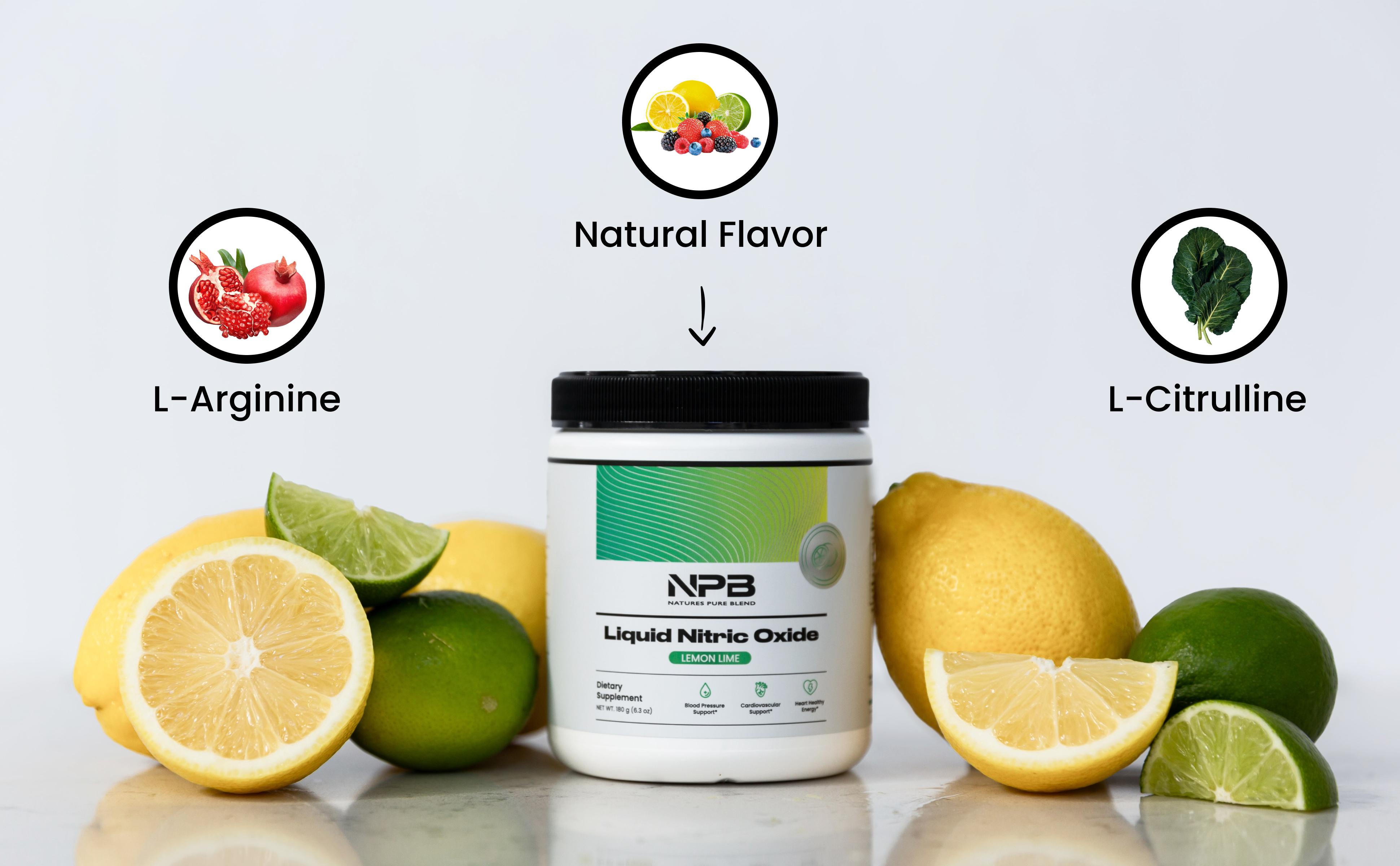 Liquid Nitric Oxide - Supports Blood Pressure, Circulation, Heart Healthy Energy, Supplement Edible, Nitric Oxide Booster, Recovery Support, Amino Acid