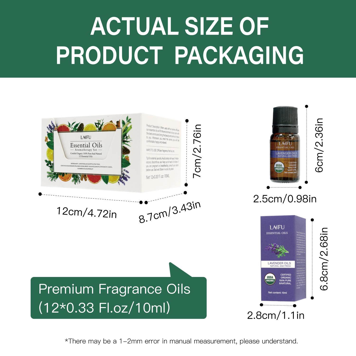 Oils Blends Set for Diffusers 12x0.33fl.oz for Home Aromatherapy Diffuser Oil Scents Calming Sweet Dreams Immunity Relax Mood Fresh Air Fragrance Oils for Diffusers - Scented