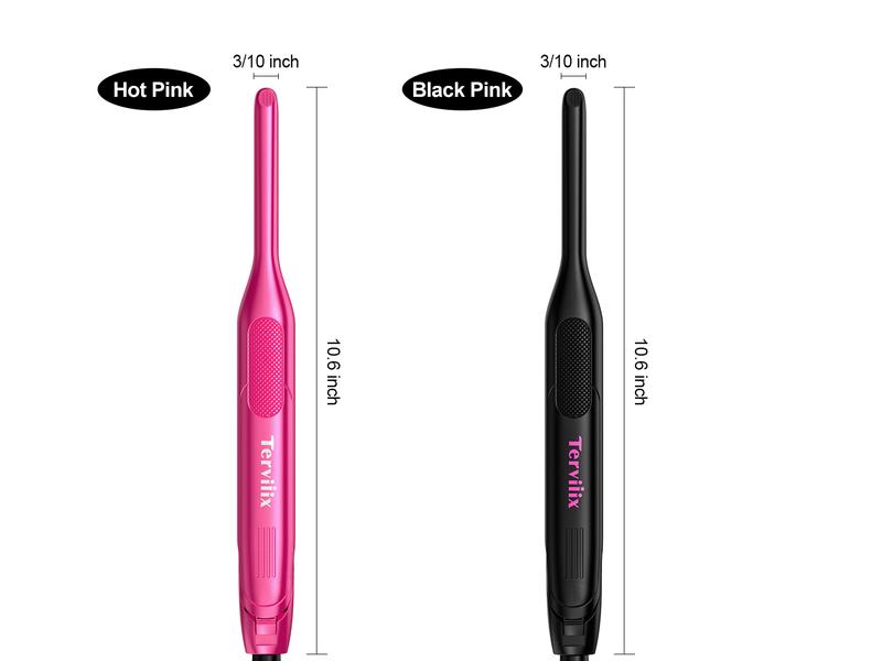 Terviiix Pencil Flat Iron Smooth Comfort, 3/10 Inch Small Hair Straightener for Pixie Short Hair & Edges