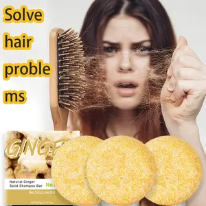 Ginger Hair Growth Shampoo Bars - Natural Organic Formula for Promoting Hair Regrowth Haircare